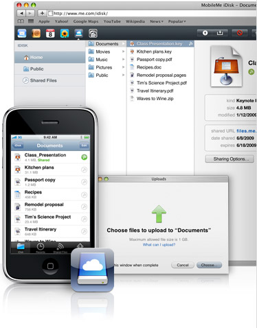 Apple finally released their free idisk app for the iphone for mobileme members. Now you can access idisk files from your iphone or ipod touch.