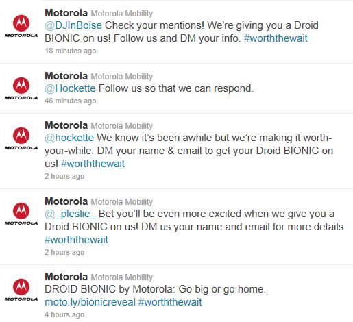 Droid Bionic News: Get Free Droid Bionic #worththewait Give-away