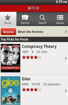 Android Apps Update: Netflix Ready for Android 2.3 Gingerbread 