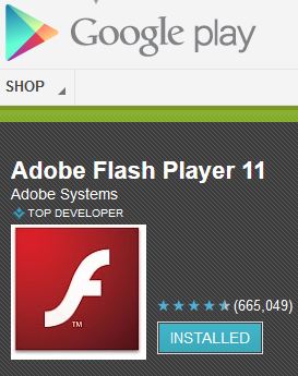 Flash Google Play