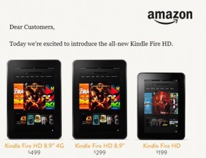 Kindle Fire HD & Basic Ads Fired for $15 More, Paper White Kindle Readers $20