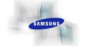 Samsung Logo with Phones